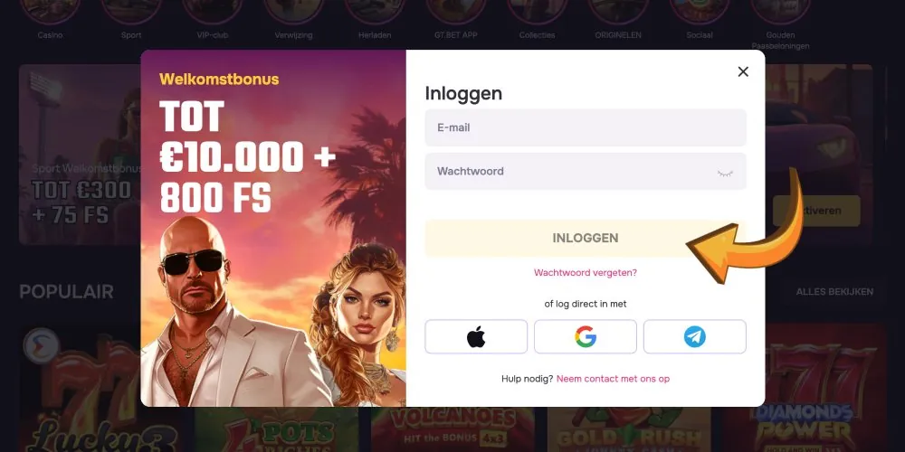 volledig inloggen